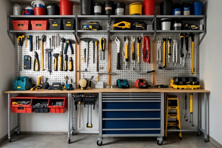 gabinete de herramientas ordenado y profesional
