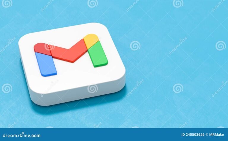 icono de gmail con fondo tecnologico azul