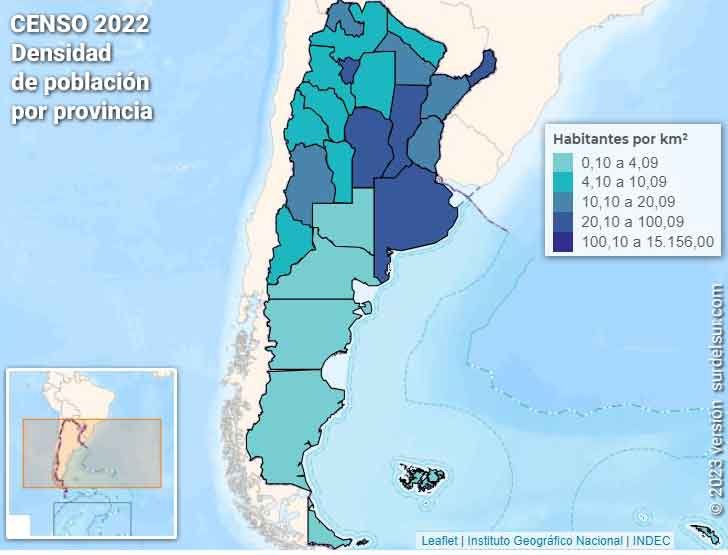 Cuántos habitantes tiene cada provincia de Argentina 7 Cuántos habitantes tiene cada provincia de Argentina