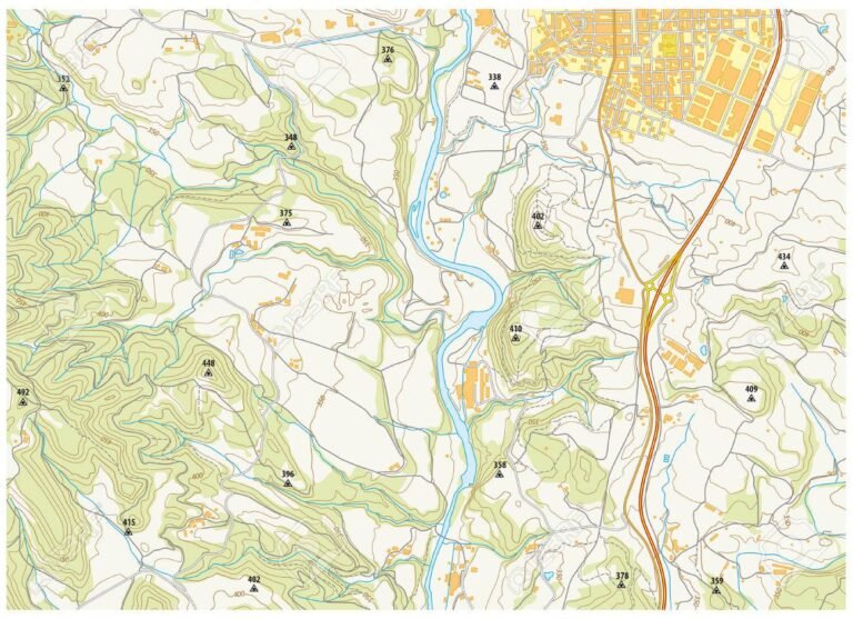 mapa topografico detallado de rio cuarto