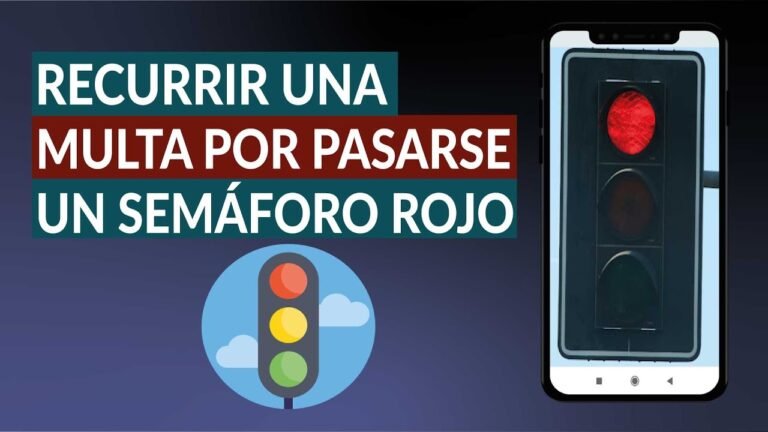 que hacer si me pusieron una multa por pasar el semaforo en rojo