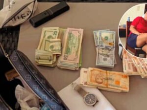 reloj y billetes de salario embargado