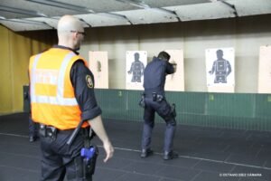 simulador de entrenamiento policial en accion